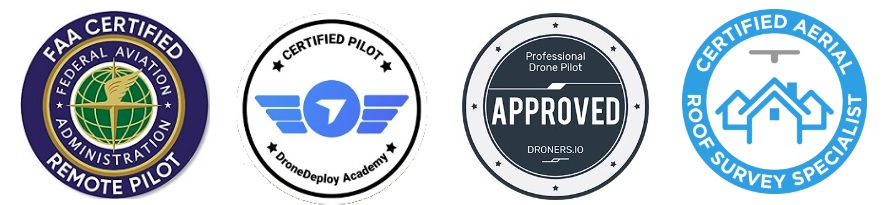 Drone Service Provider, Badges and Certs, Hudson Wisconsin.